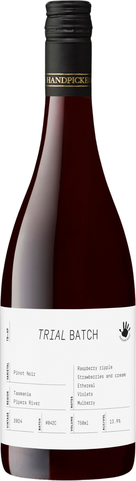 Handpicked Wines Trial Batch Pinot Noir 2024 Tasmania bottle